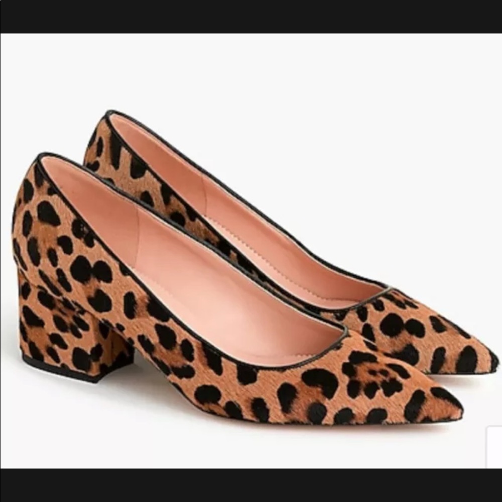 J Crew Laney Calf Hair Pumps